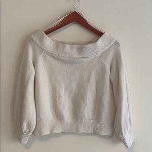 H&M Off Shoulder Cropped Sweater